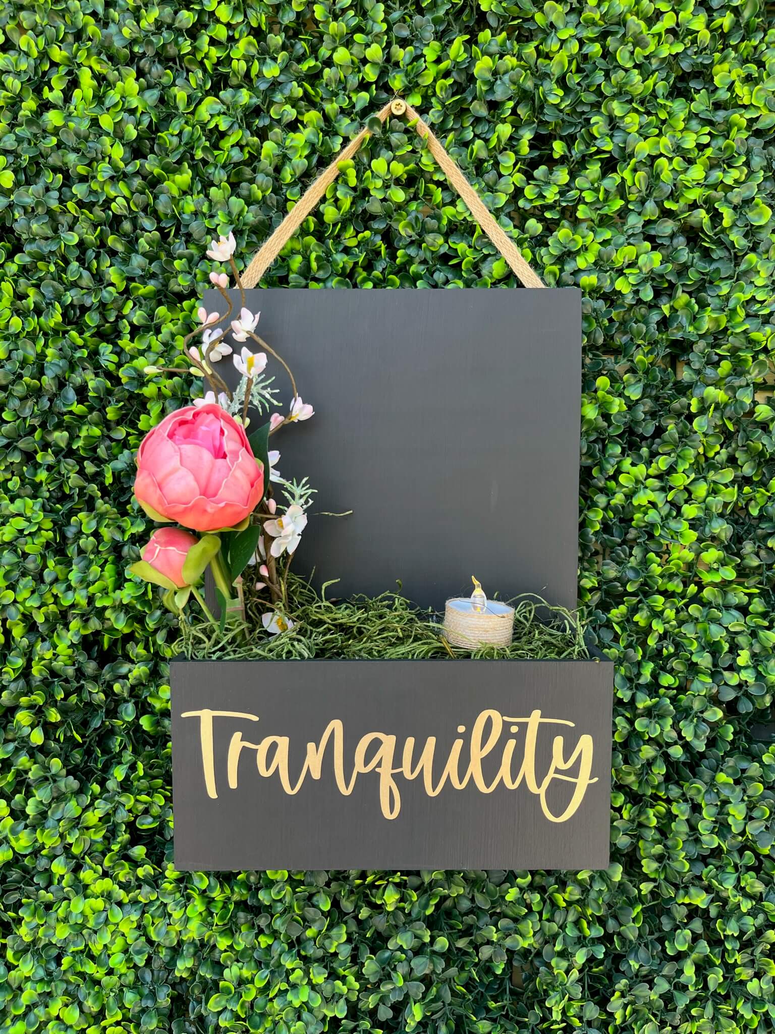 Interior Door Sign with Refillable Box