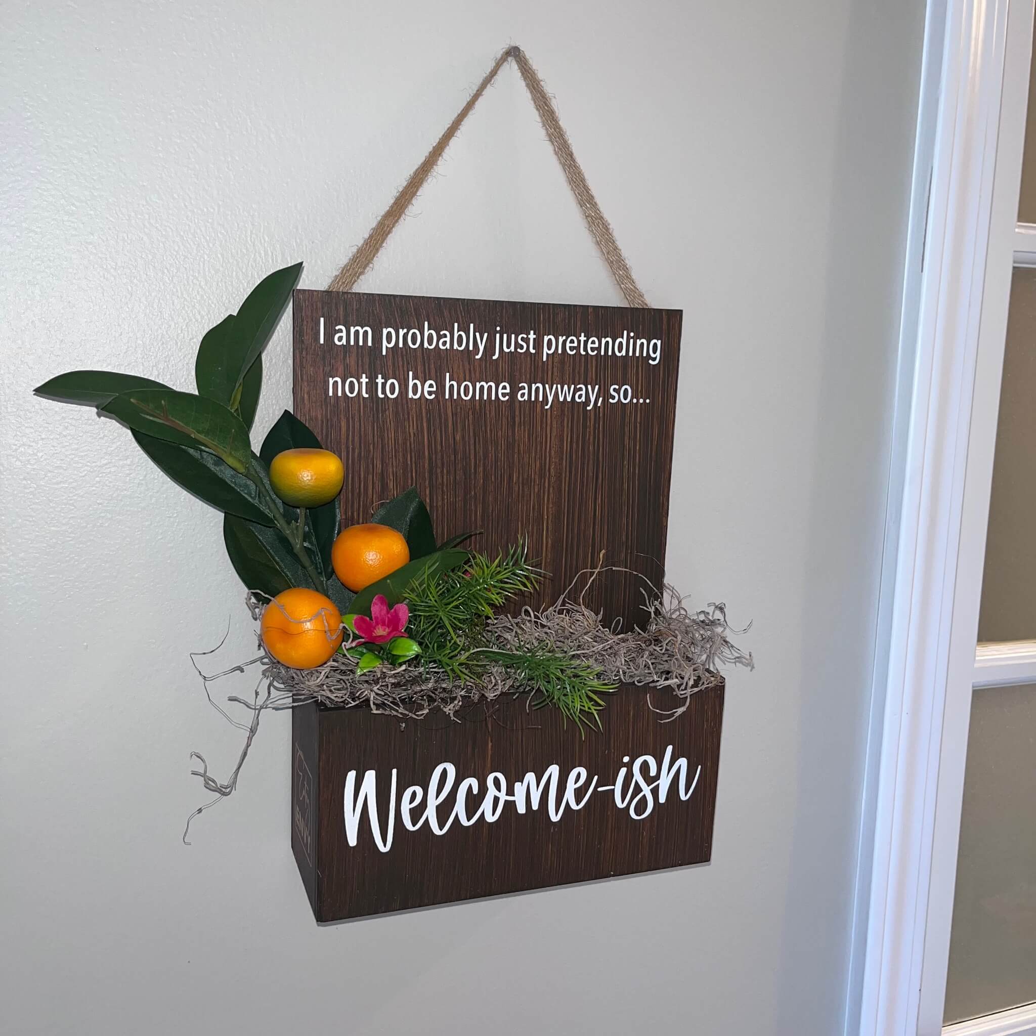 Interior Door Sign with Refillable Box