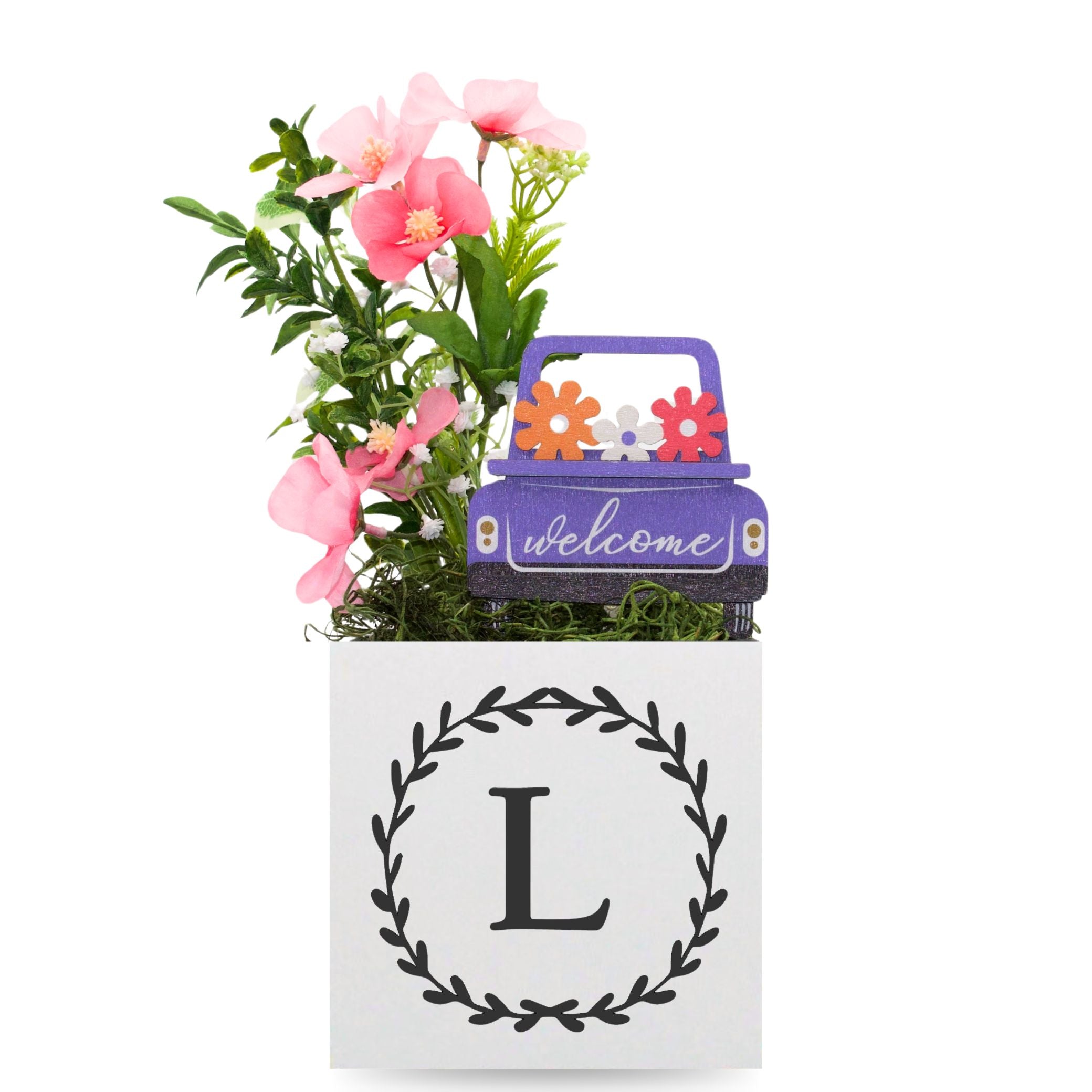 Little Envy Wreath Monogram Box