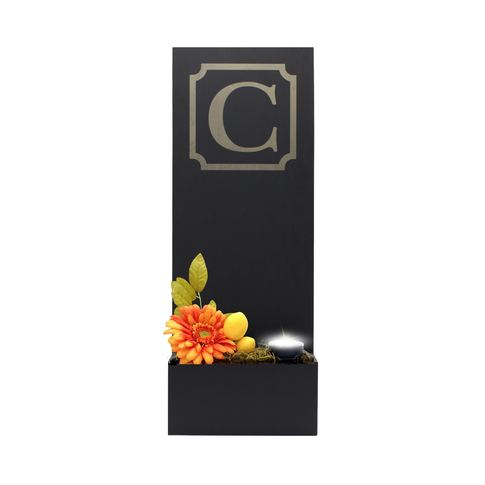 Vertical Custom House Sign with Refillable Box