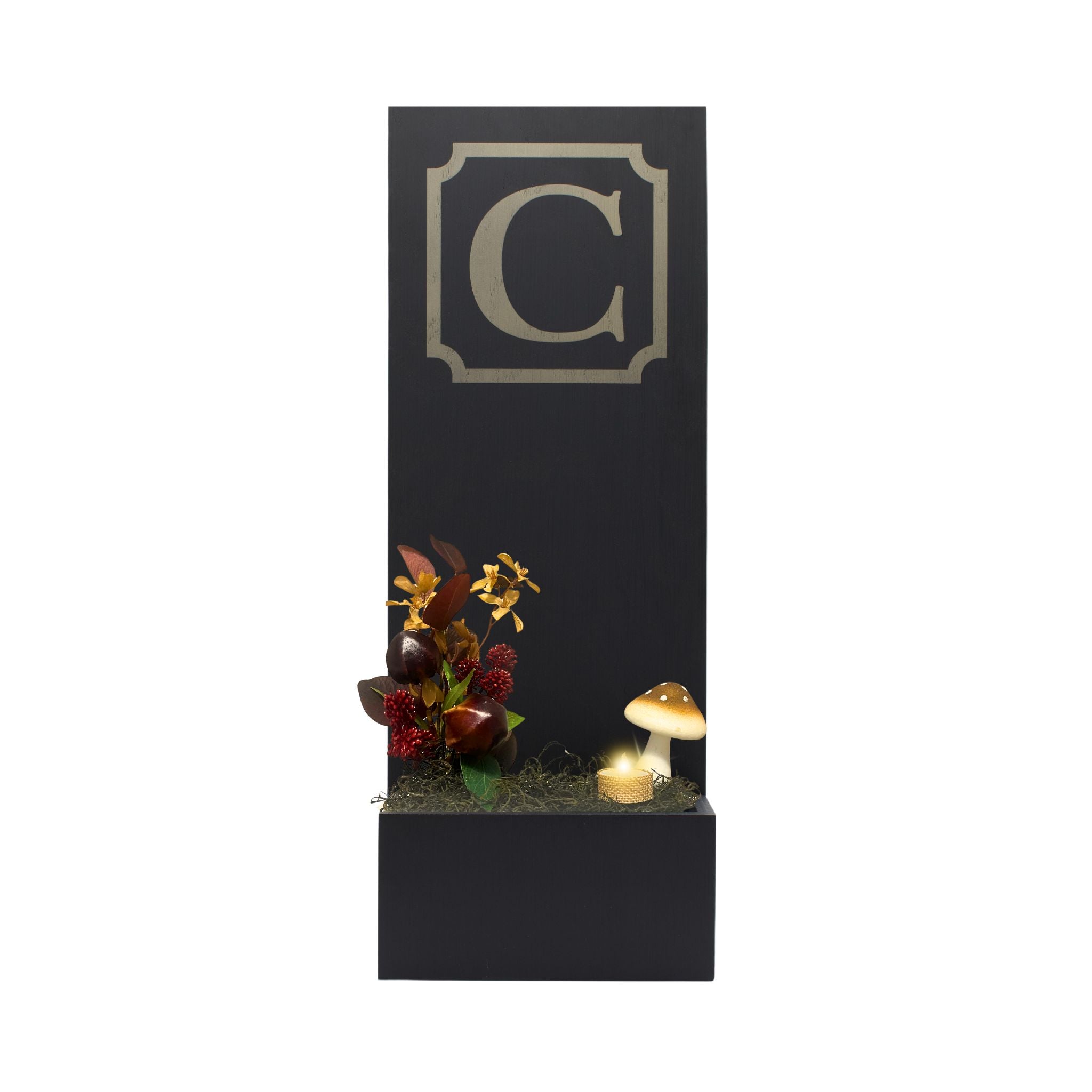 Vertical Custom House Sign with Refillable Box