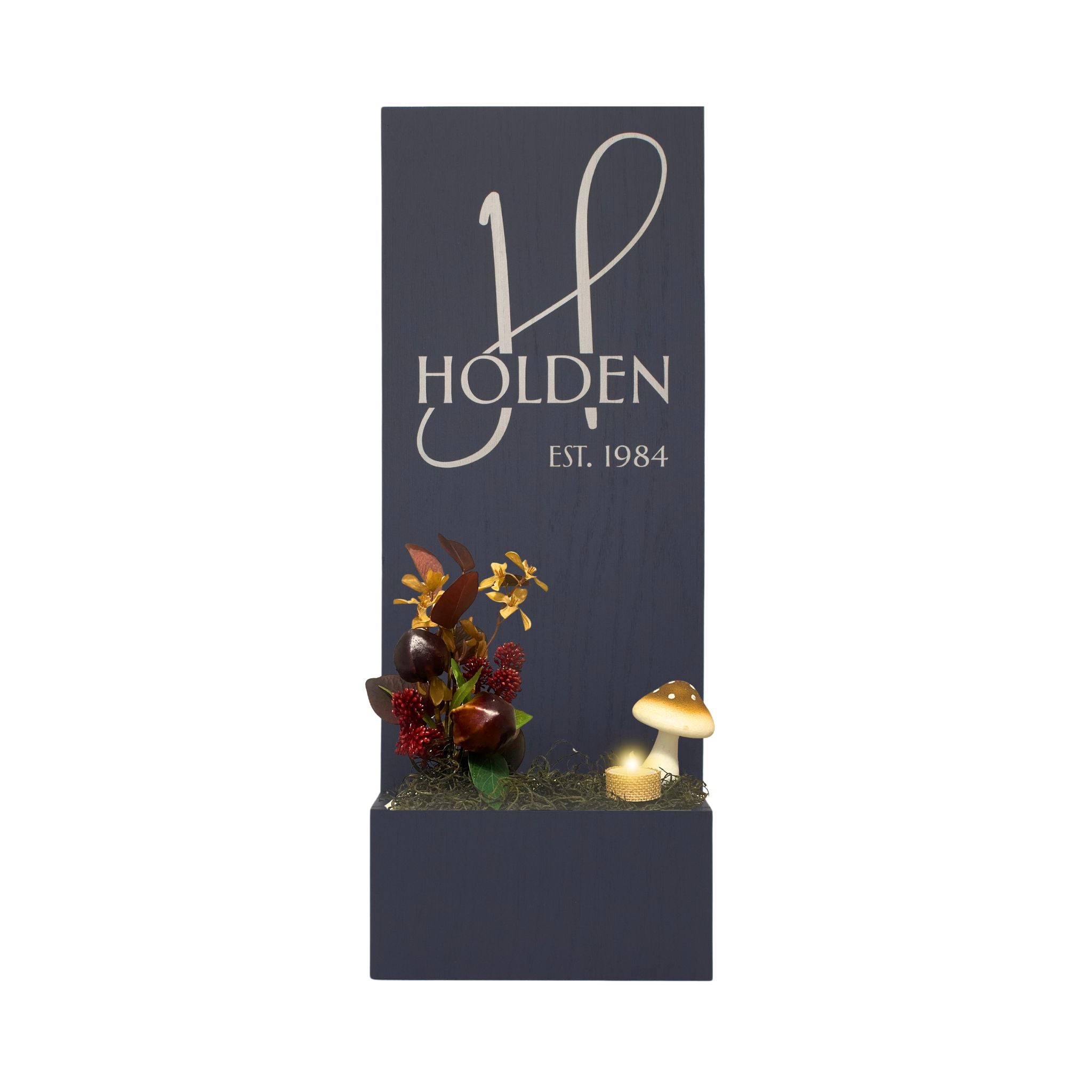 Vertical Custom House Sign with Refillable Box