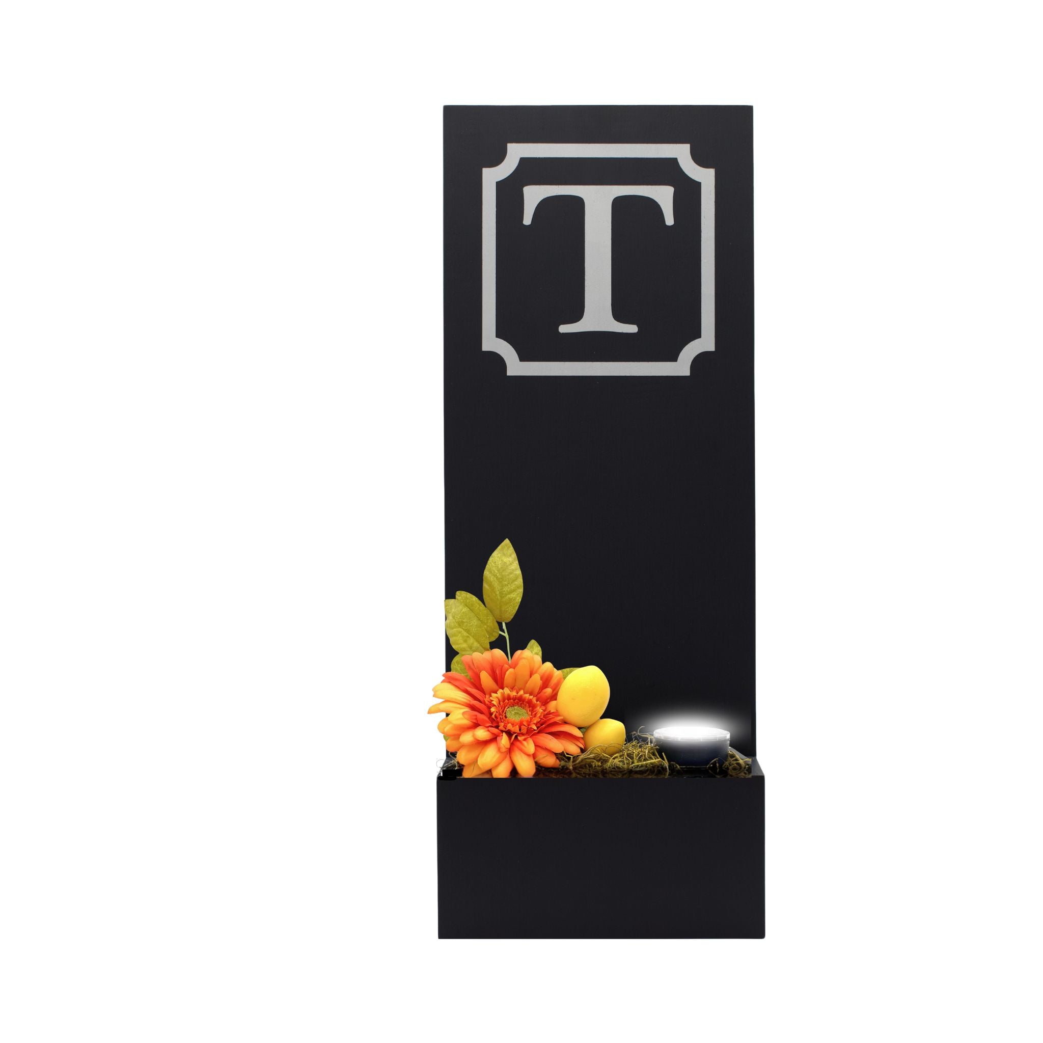 Vertical Custom House Sign with Refillable Box