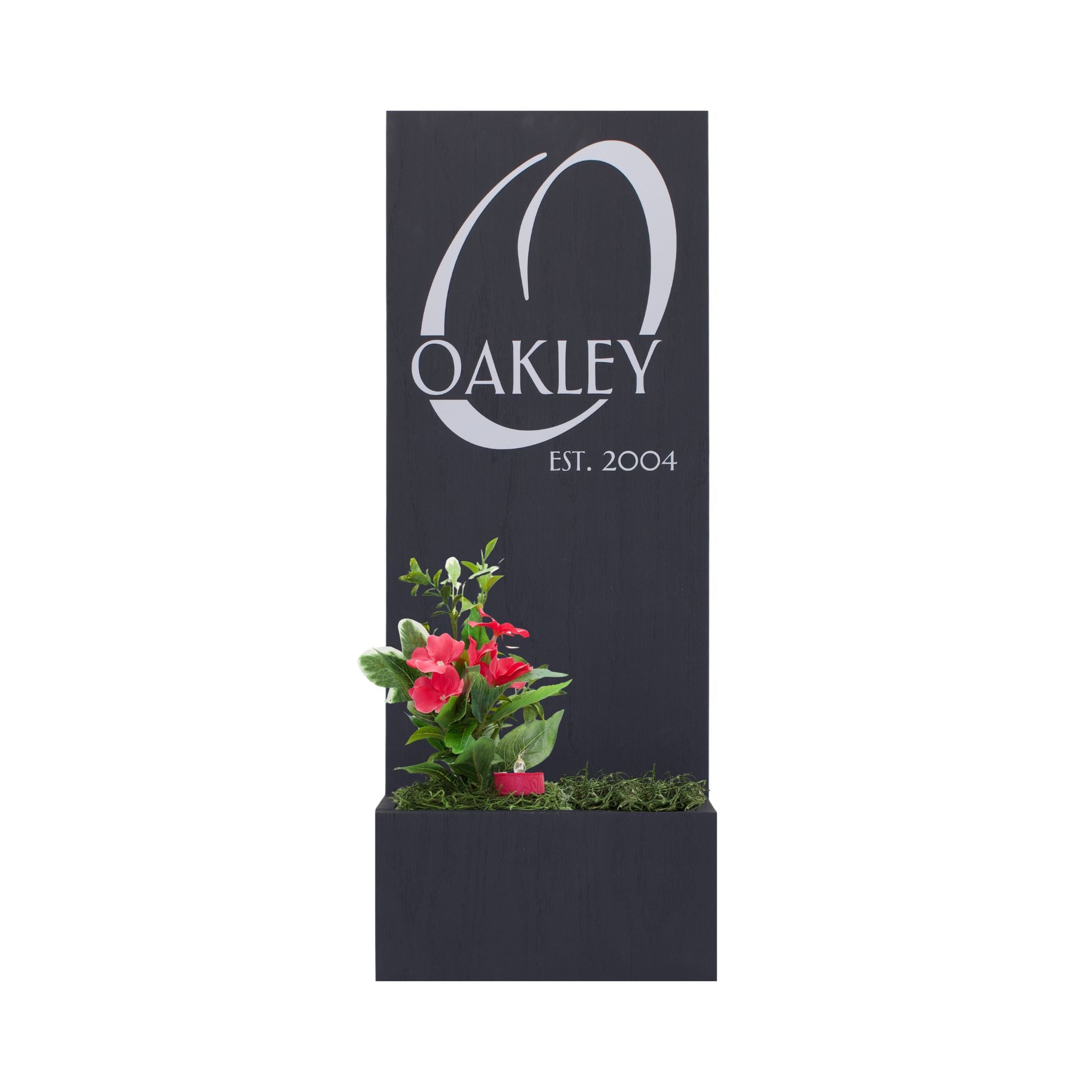 Vertical Custom House Sign with Refillable Box