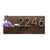 Horizontal House Number Sign with Refillable Box