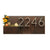 Horizontal House Number Sign with Refillable Box