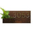 Horizontal House Number Sign with Refillable Box