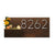 Horizontal House Number Sign with Refillable Box