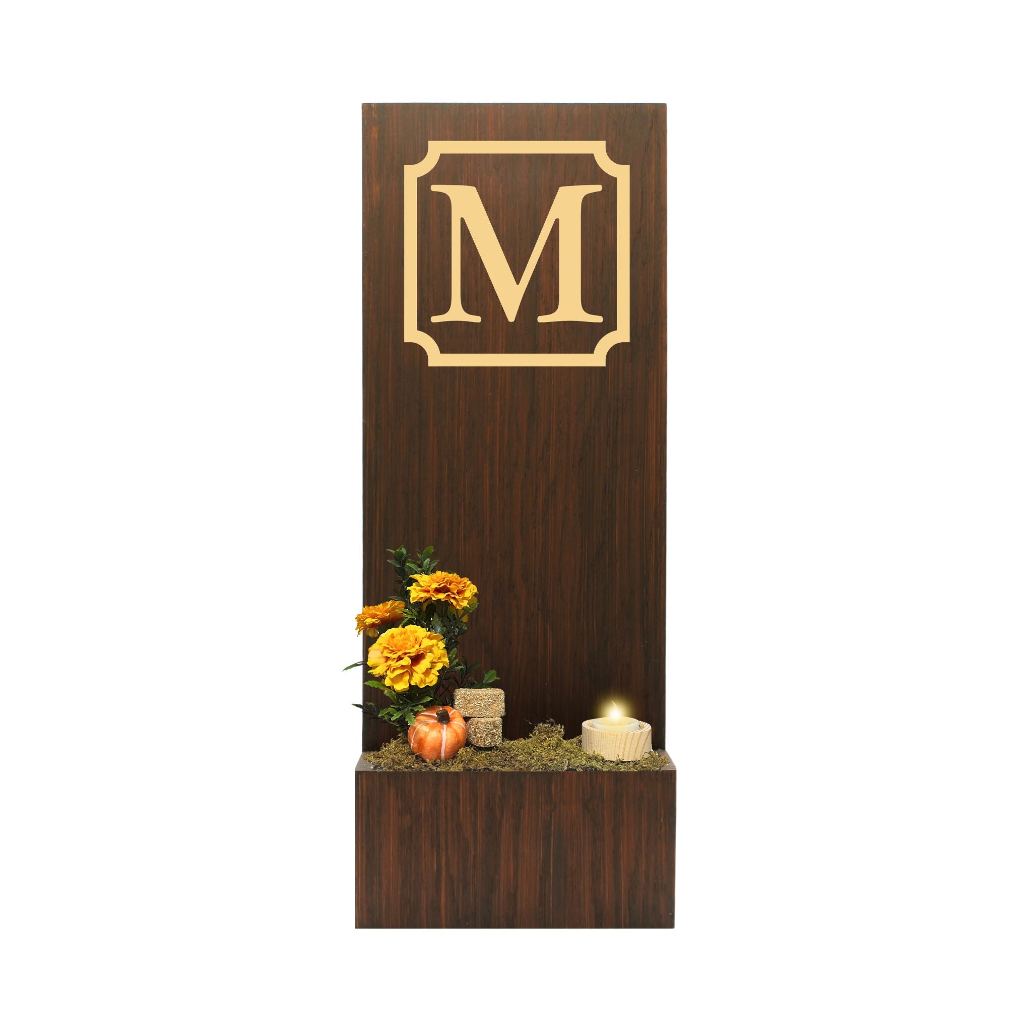 Vertical Custom House Sign with Refillable Box