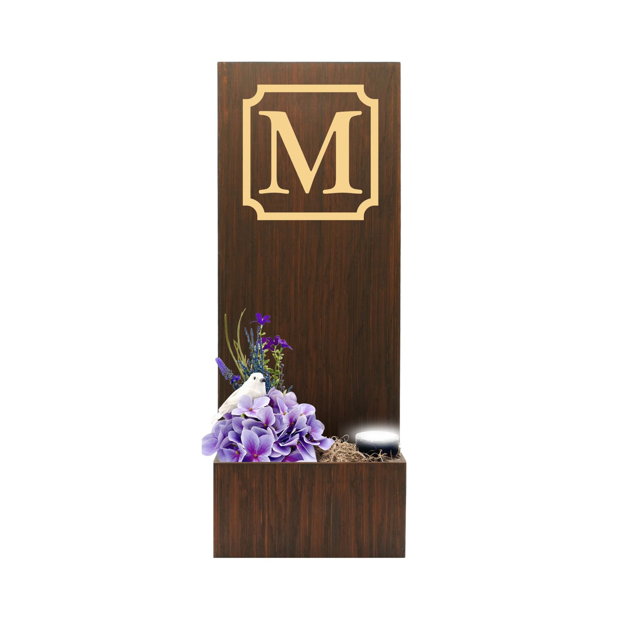 Vertical Custom House Sign with Refillable Box