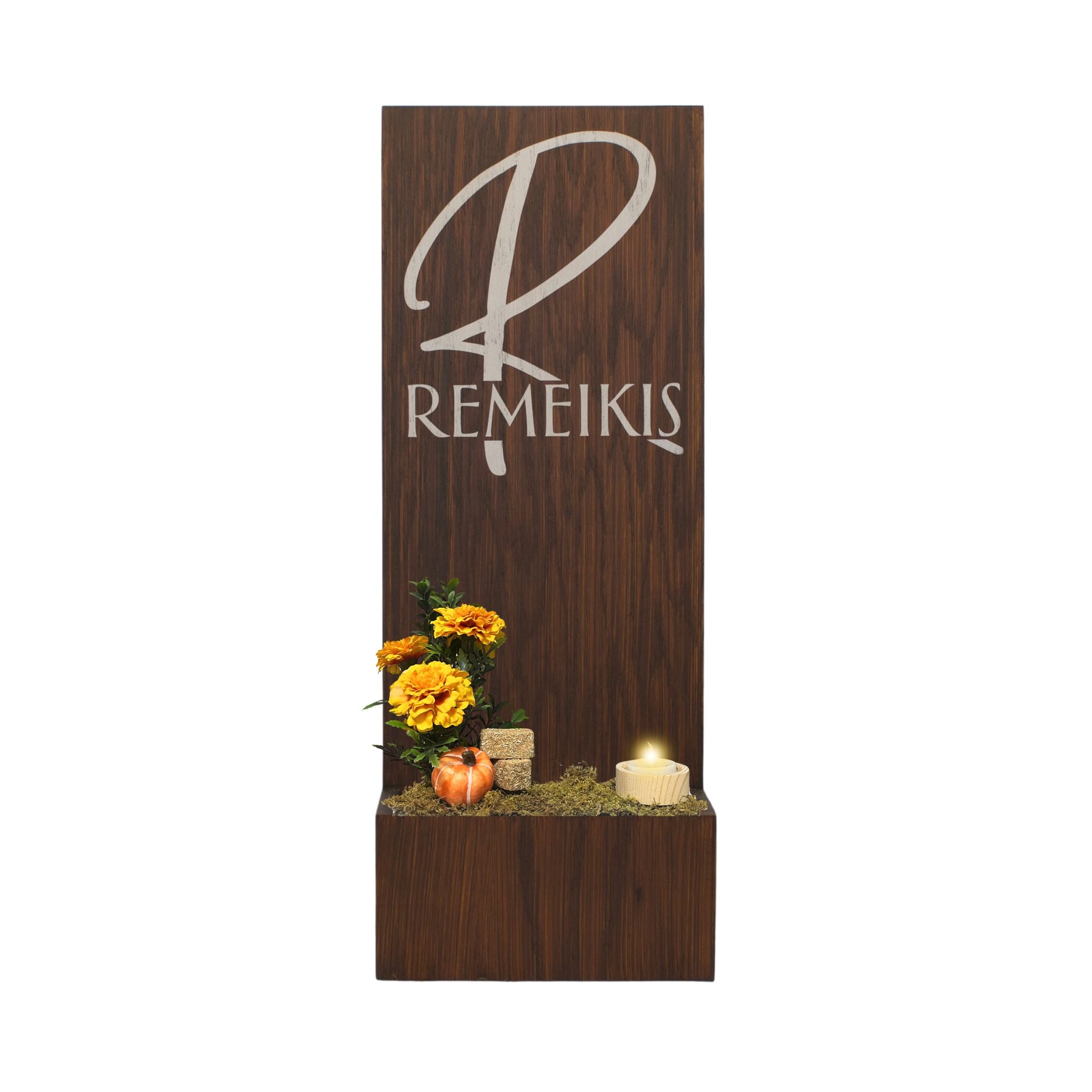 Vertical Custom House Sign with Refillable Box
