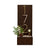 Vertical House Number Sign with Refillable Box