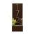 Vertical House Number Sign with Refillable Box