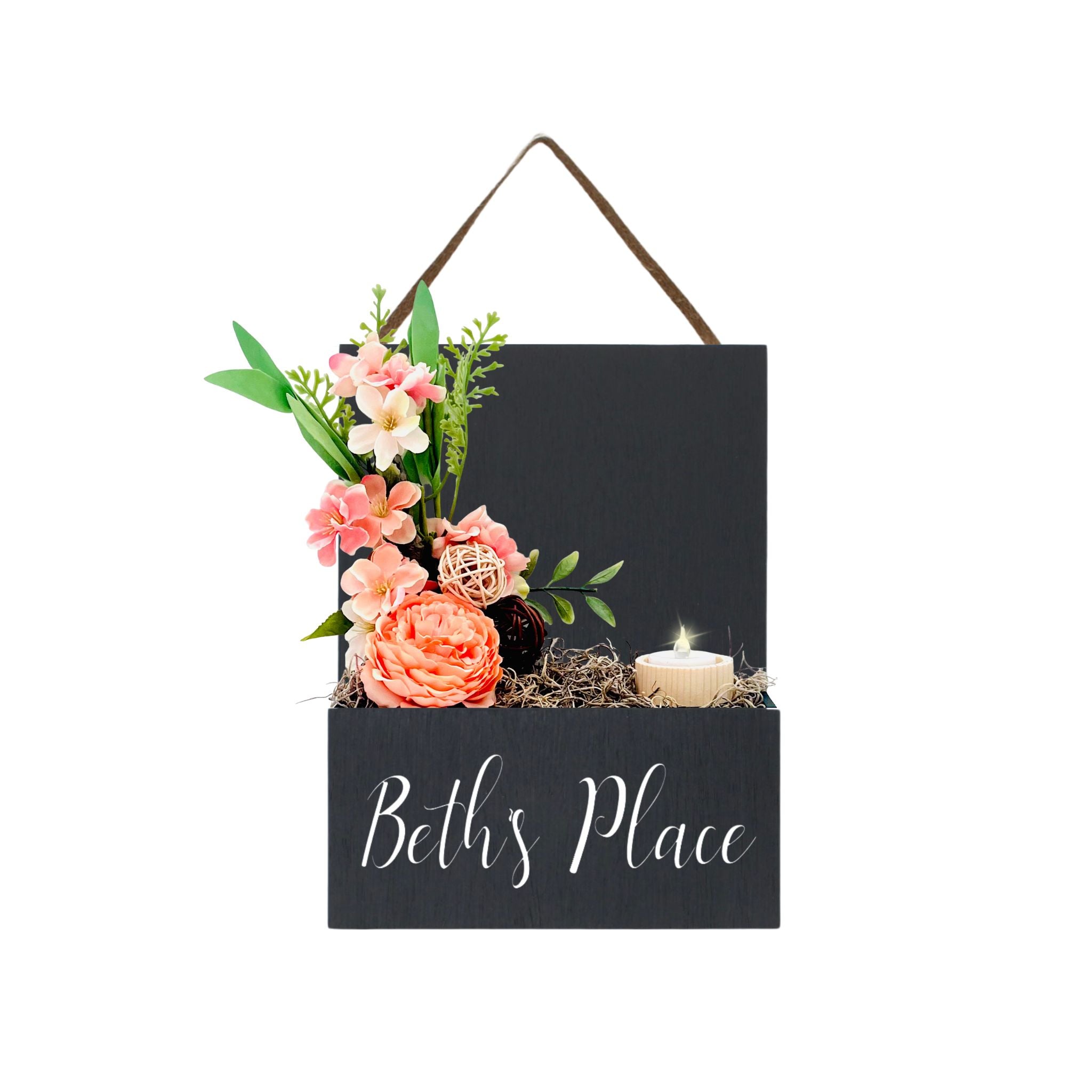 Interior Door Sign with Refillable Box