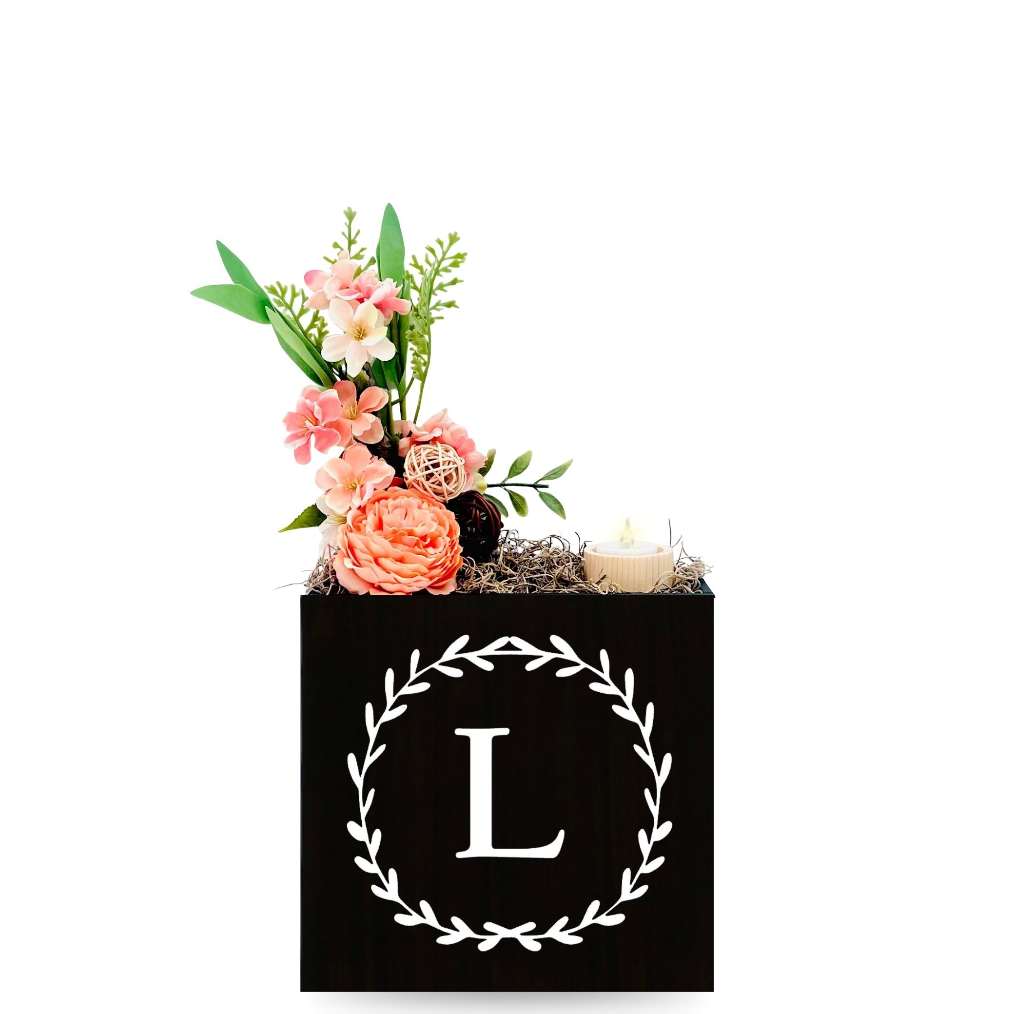 Little Envy Wreath Monogram Box