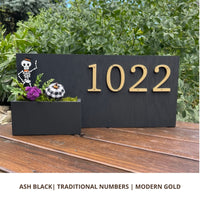 Signature Envy Traditional House Number Sign