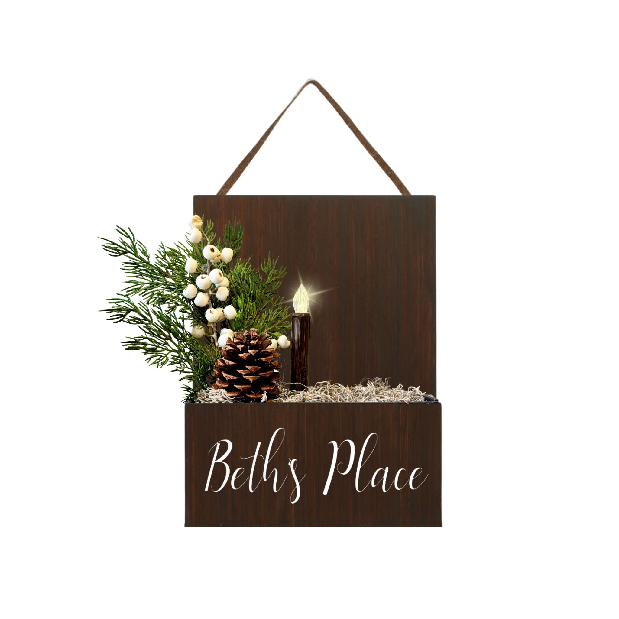 Interior Door Sign with Refillable Box