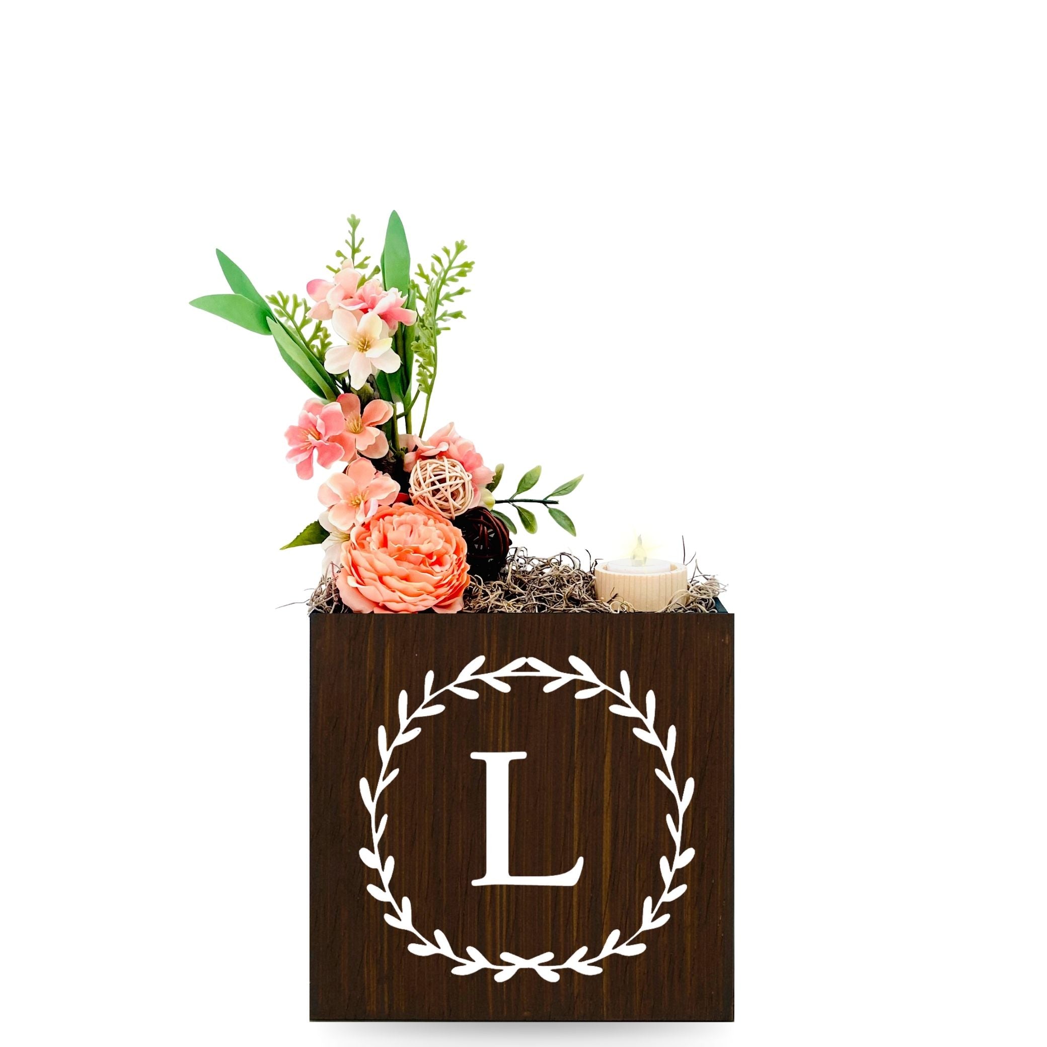 Little Envy Wreath Monogram Box