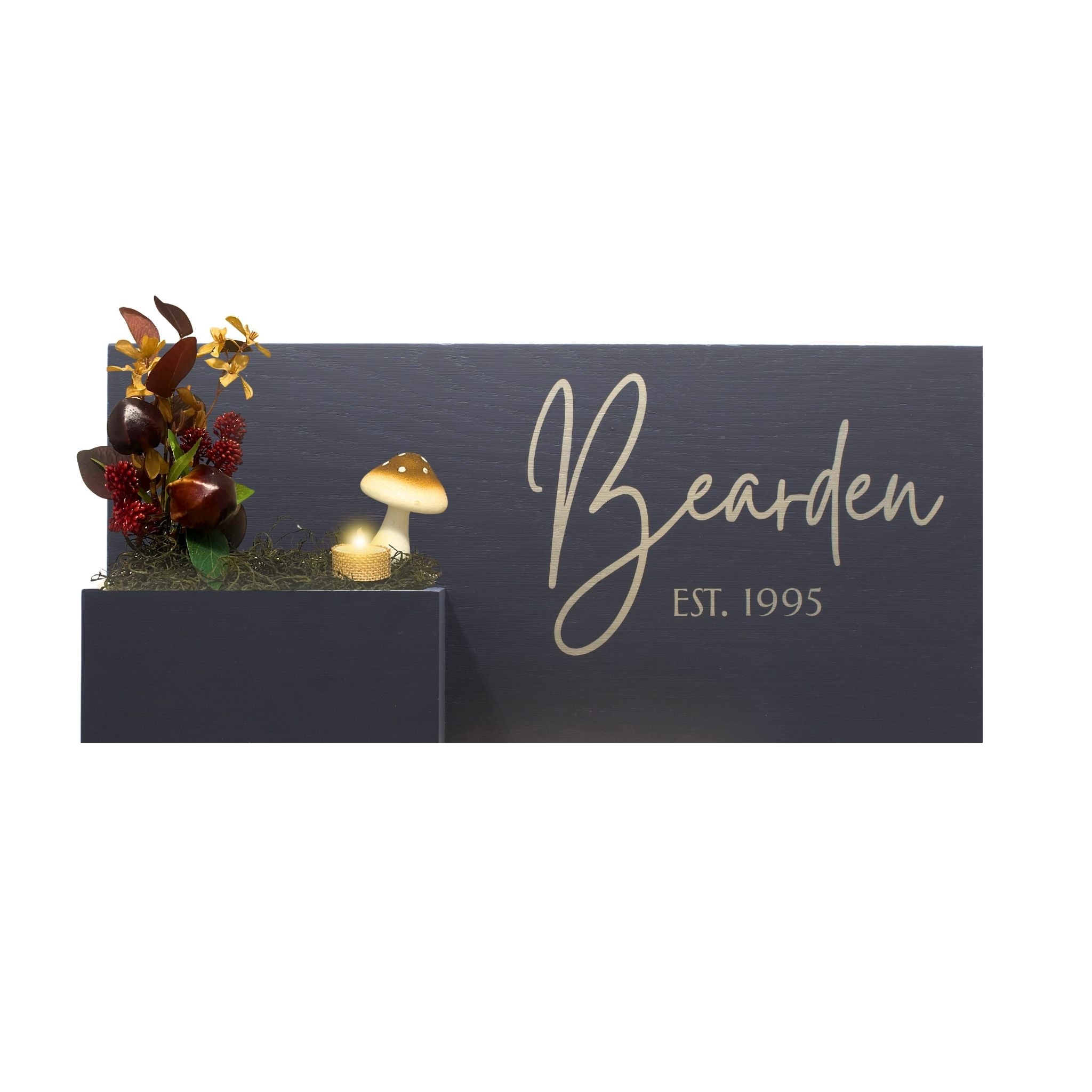 Horizontal Custom House Sign with Refillable Box