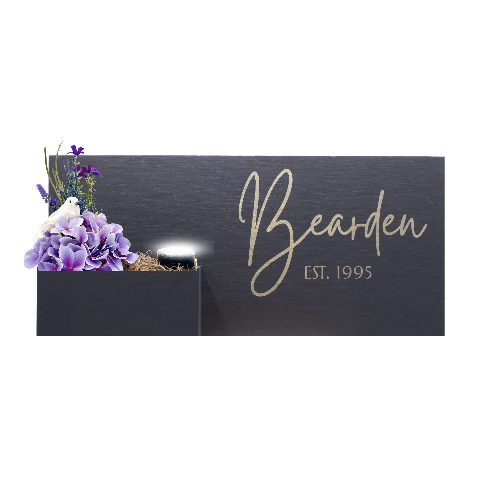 Horizontal Custom House Sign with Refillable Box