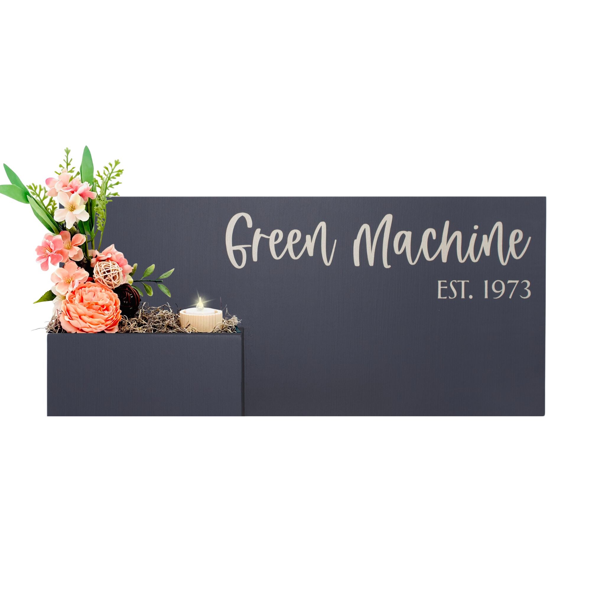 Horizontal Custom House Sign with Refillable Box