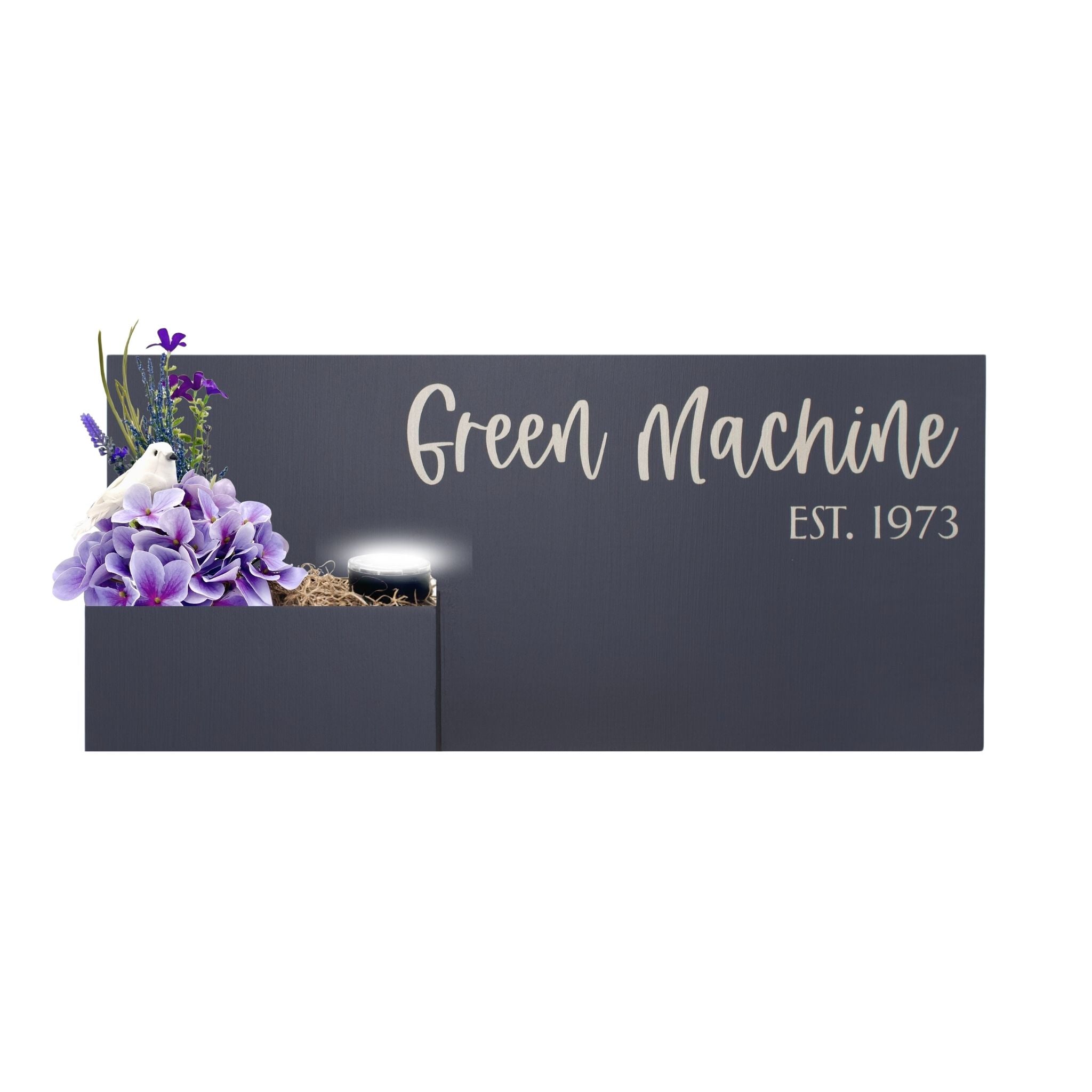 Horizontal Custom House Sign with Refillable Box