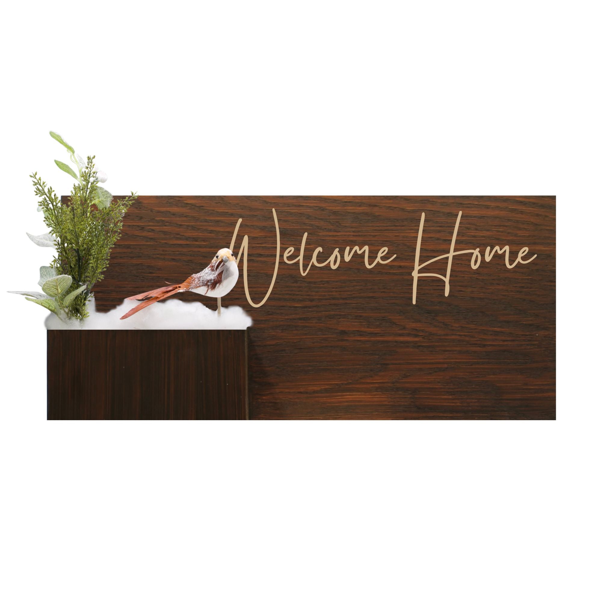 Horizontal Custom House Sign with Refillable Box