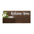 Horizontal Custom House Sign with Refillable Box