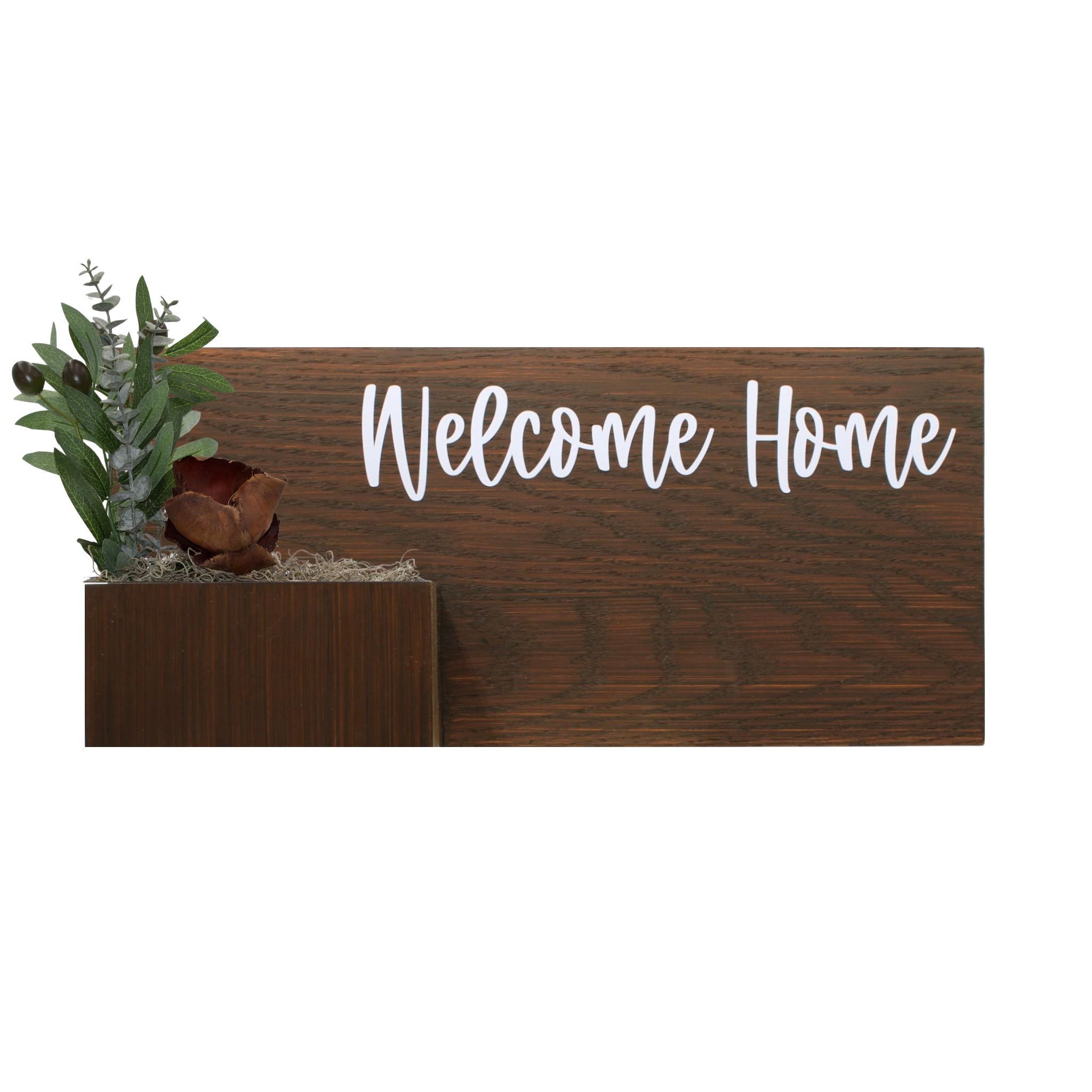 Horizontal Custom House Sign with Refillable Box