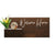 Horizontal Custom House Sign with Refillable Box