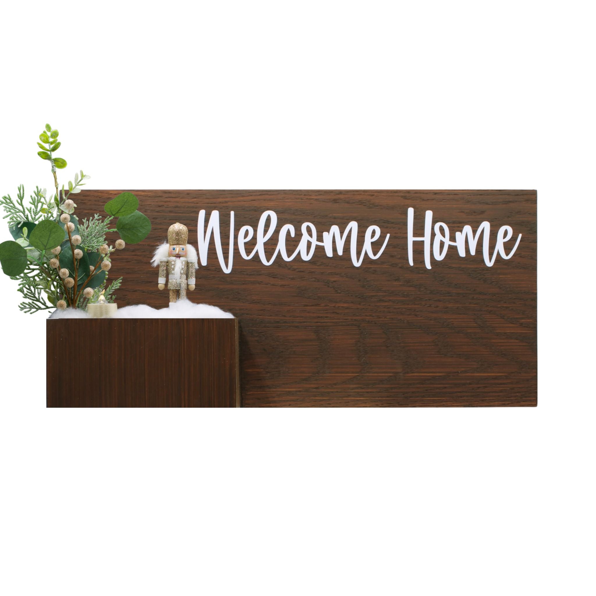 Horizontal Custom House Sign with Refillable Box