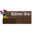 Horizontal Custom House Sign with Refillable Box