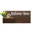 Horizontal Custom House Sign with Refillable Box