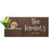 Horizontal Custom House Sign with Refillable Box