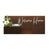 Horizontal Custom House Sign with Refillable Box