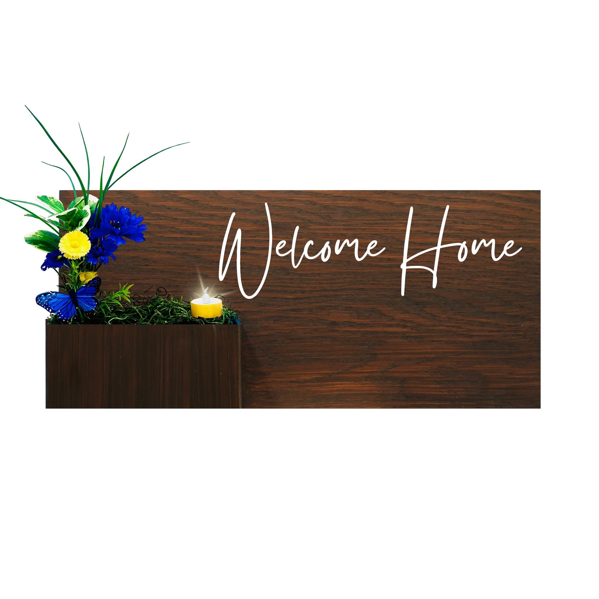 Horizontal Custom House Sign with Refillable Box