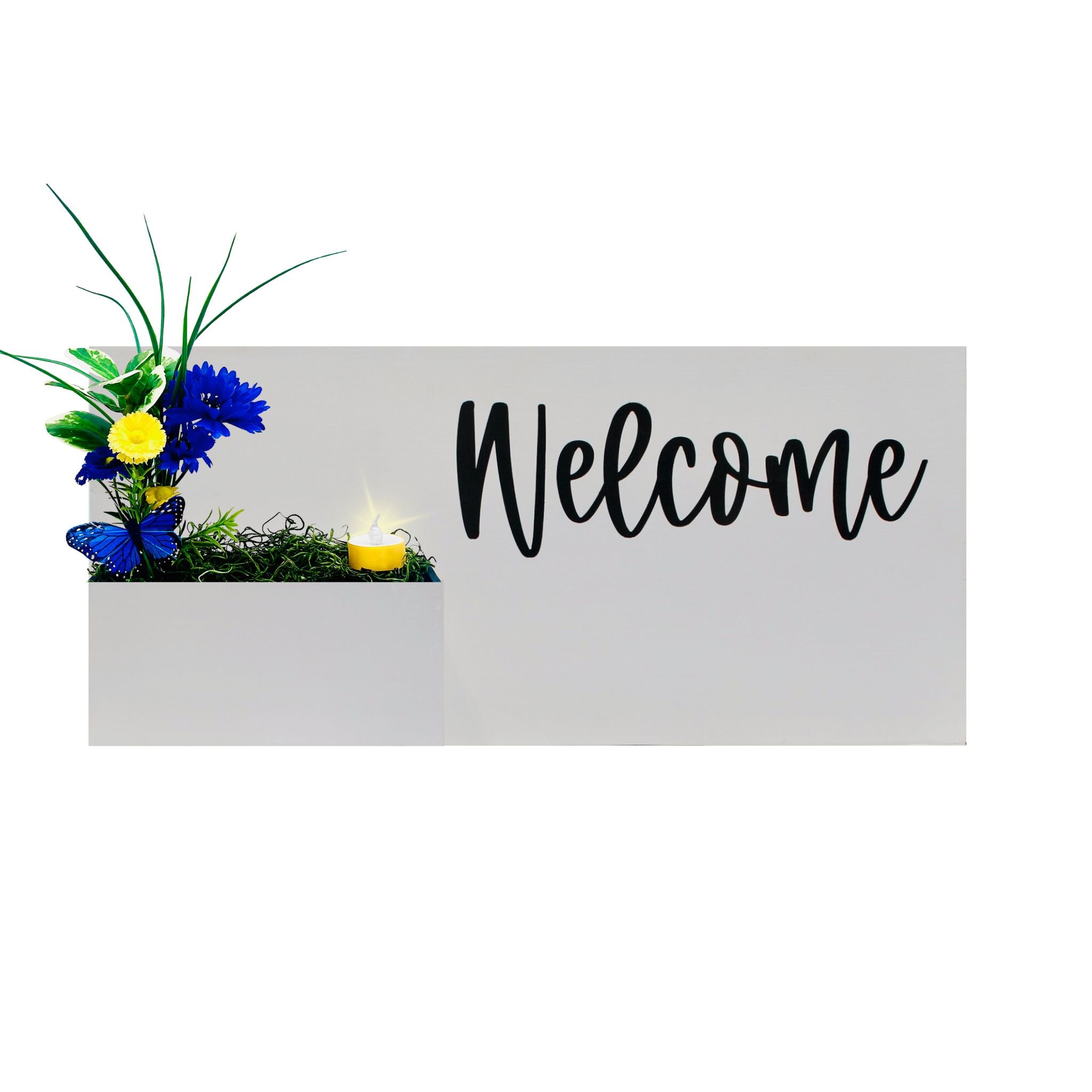 Horizontal Custom House Sign with Refillable Box