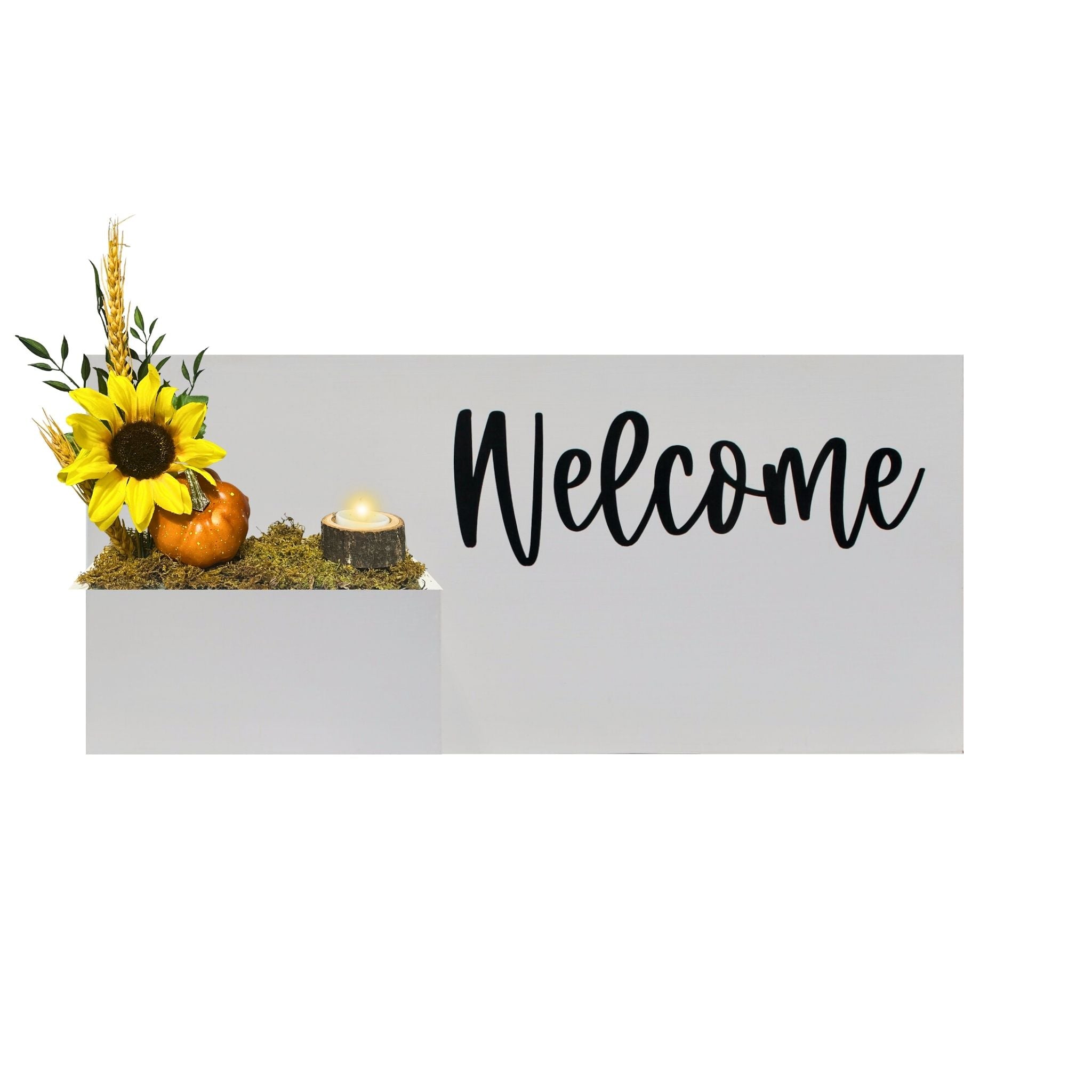 Horizontal Custom House Sign with Refillable Box