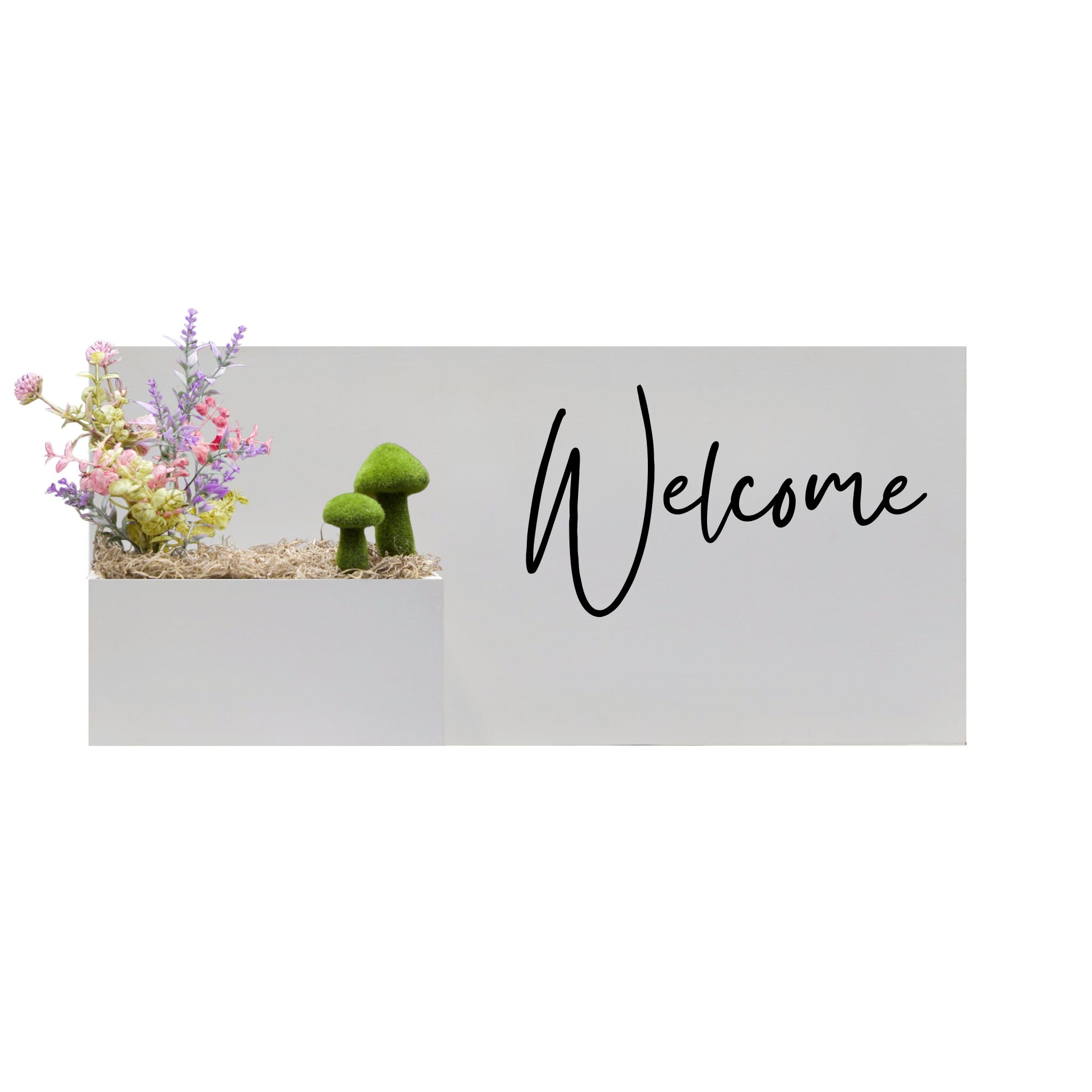 Horizontal Custom House Sign with Refillable Box