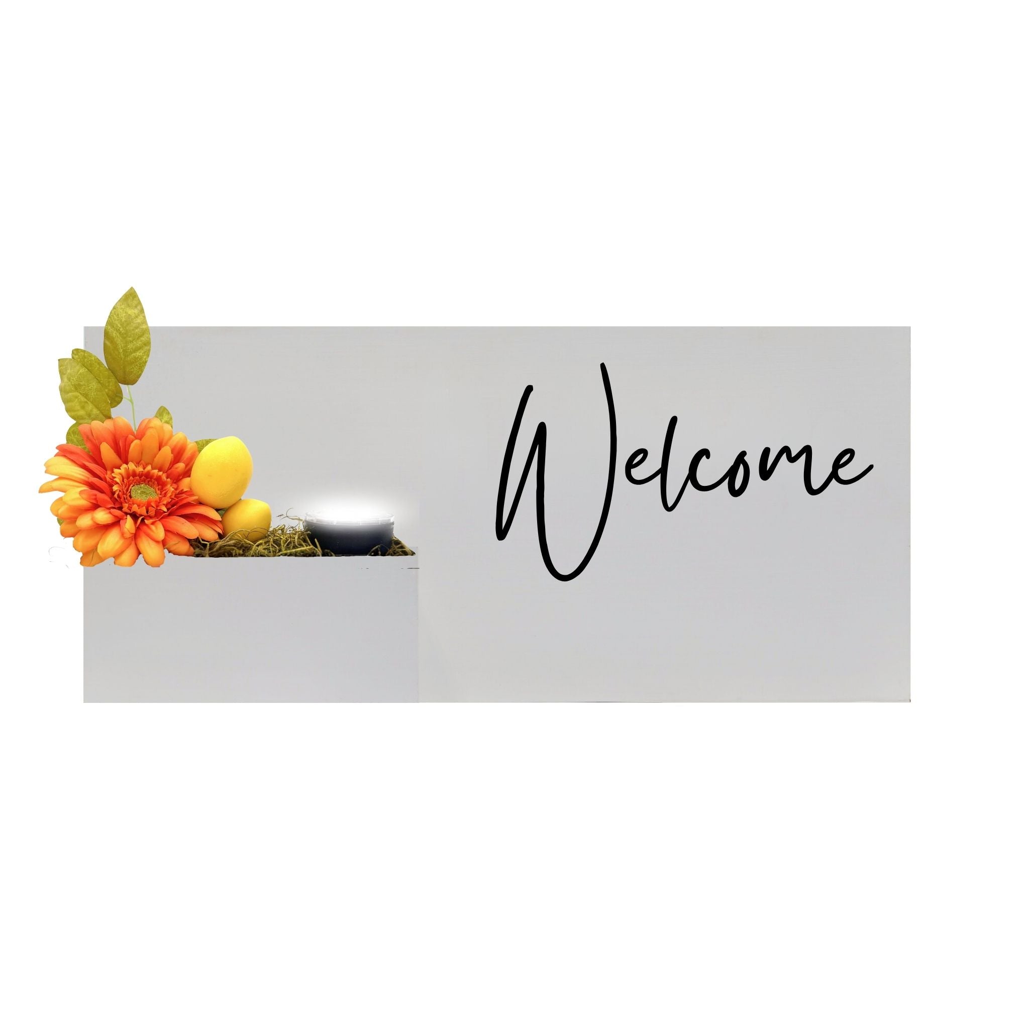 Horizontal Custom House Sign with Refillable Box