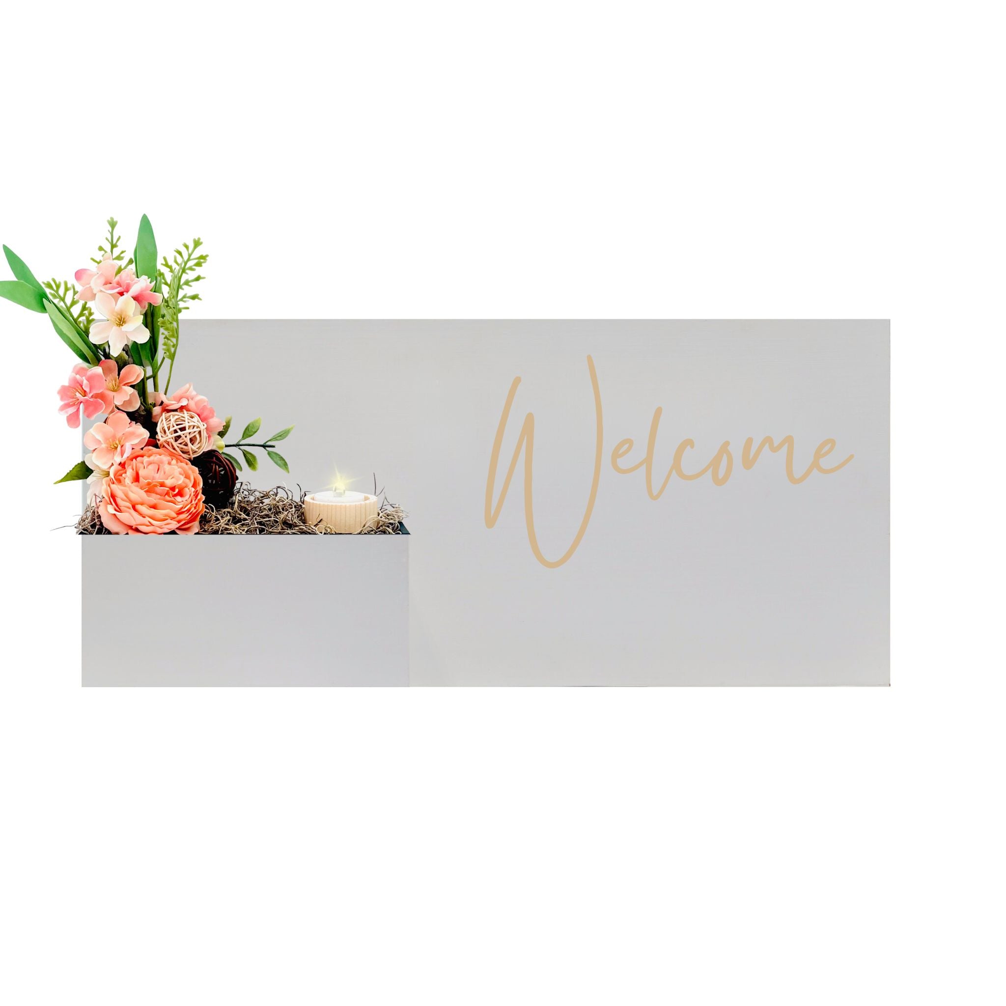 Horizontal Custom House Sign with Refillable Box