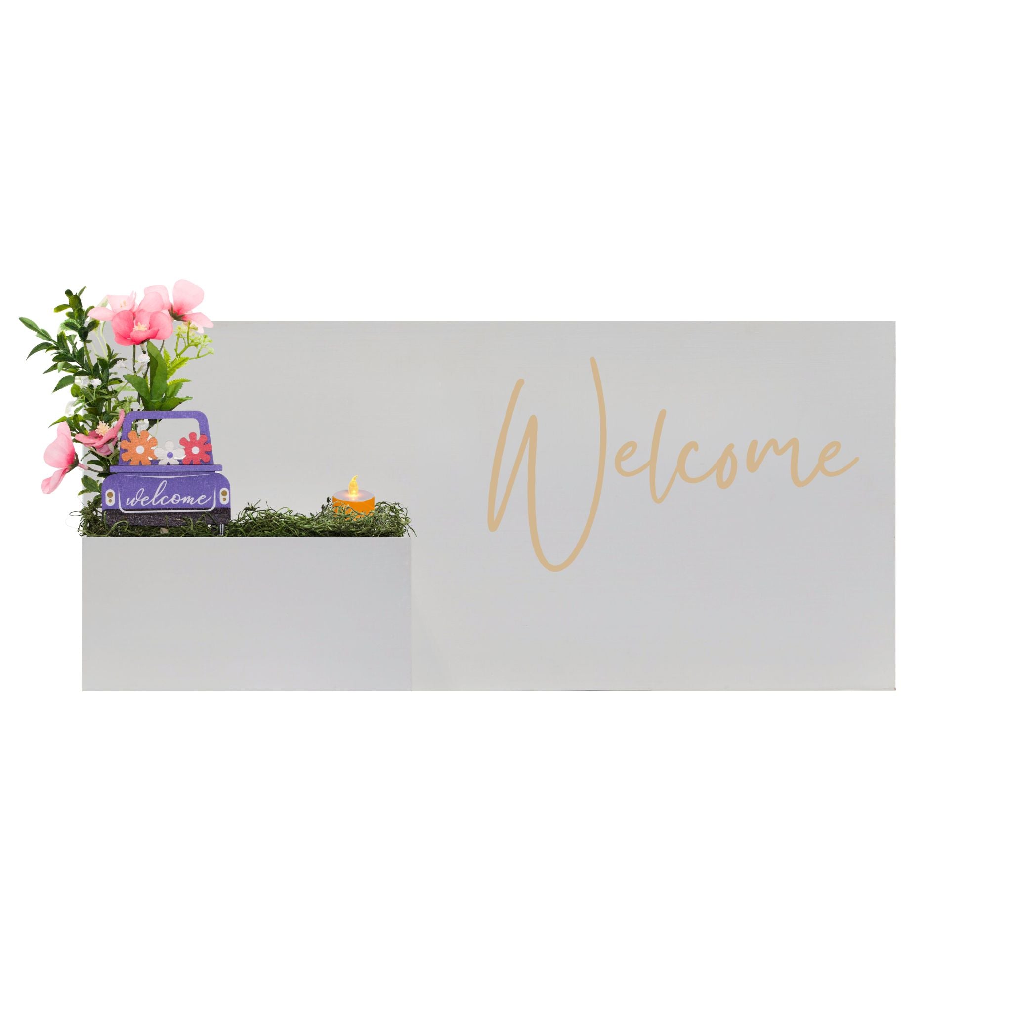 Horizontal Custom House Sign with Refillable Box
