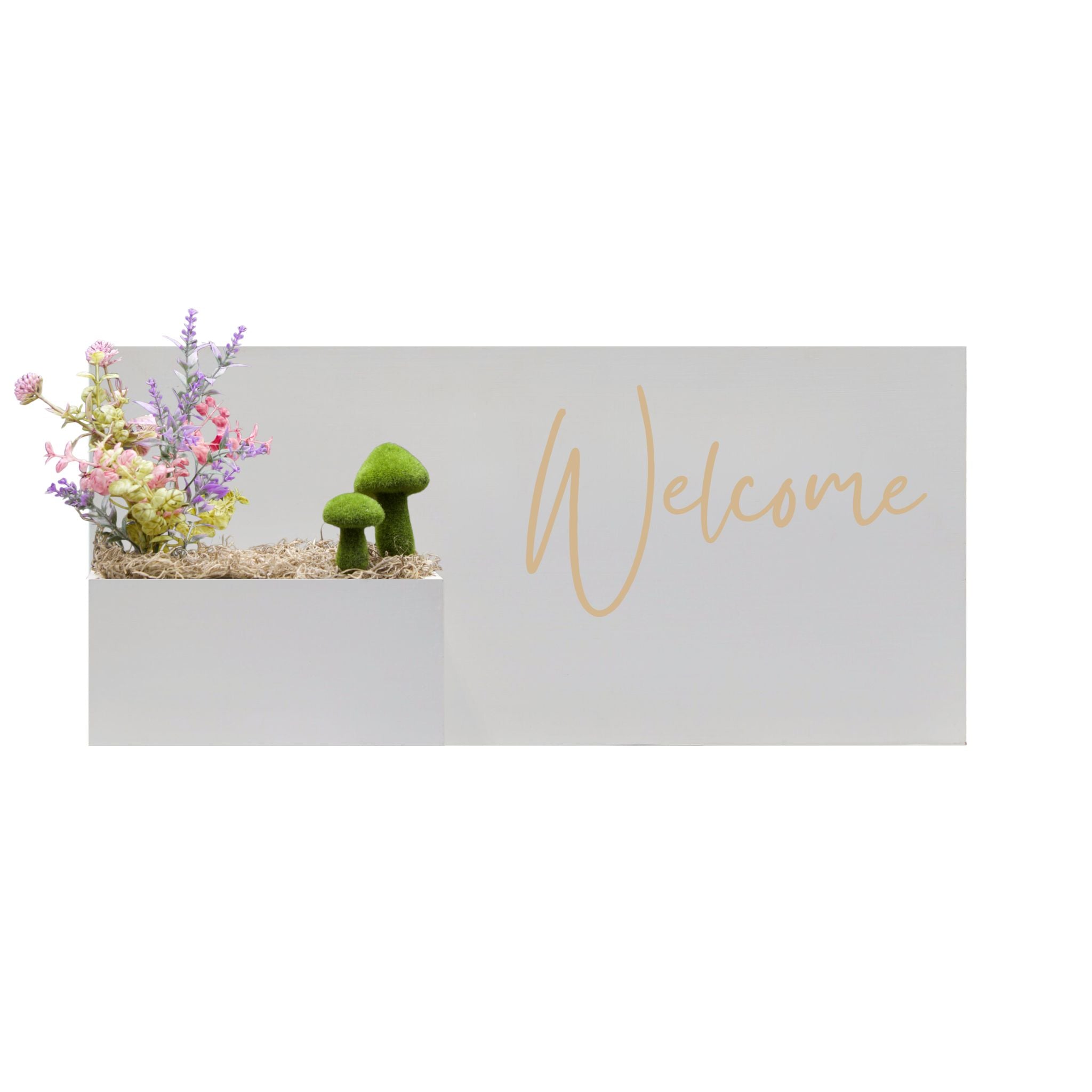 Horizontal Custom House Sign with Refillable Box