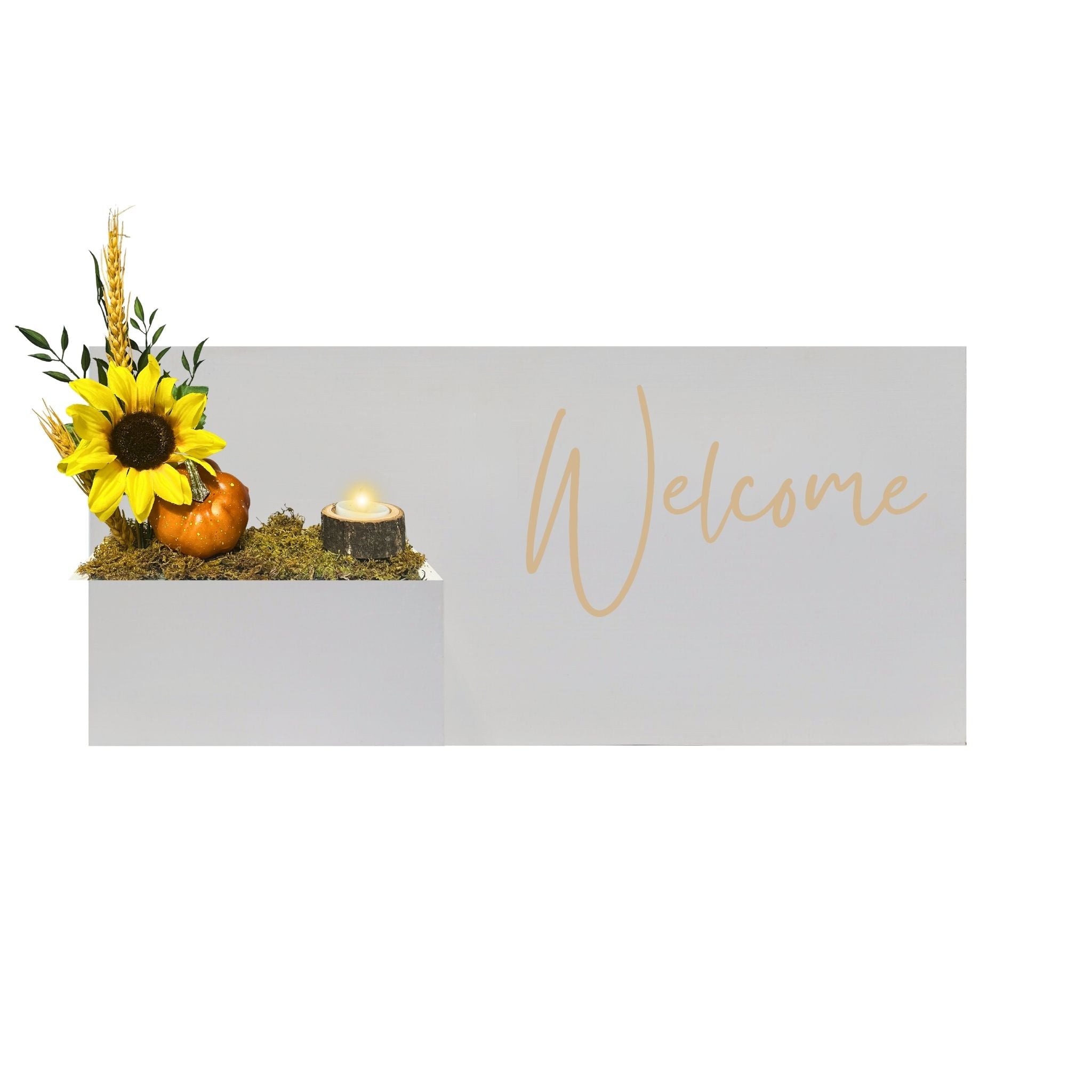 Horizontal Custom House Sign with Refillable Box