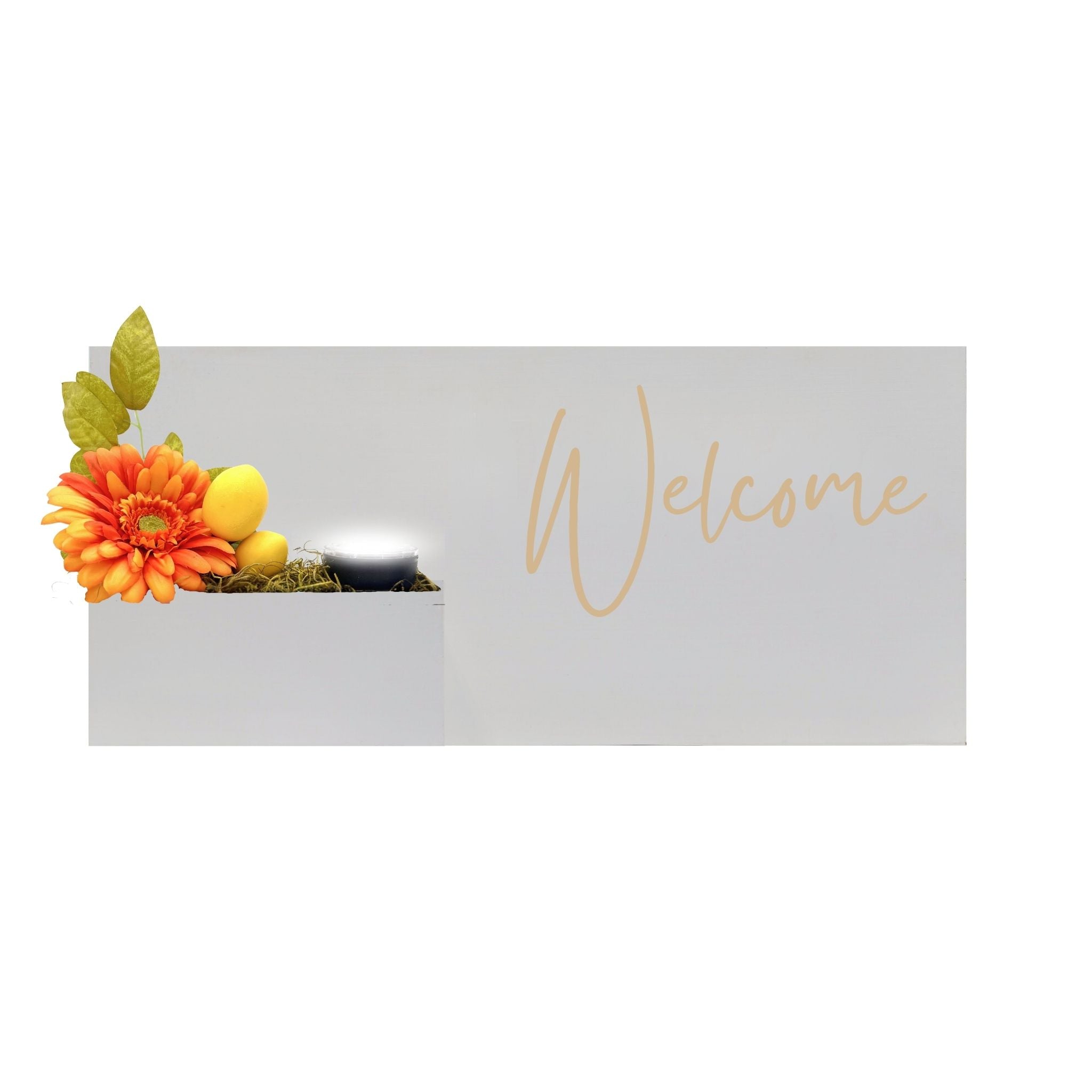 Horizontal Custom House Sign with Refillable Box