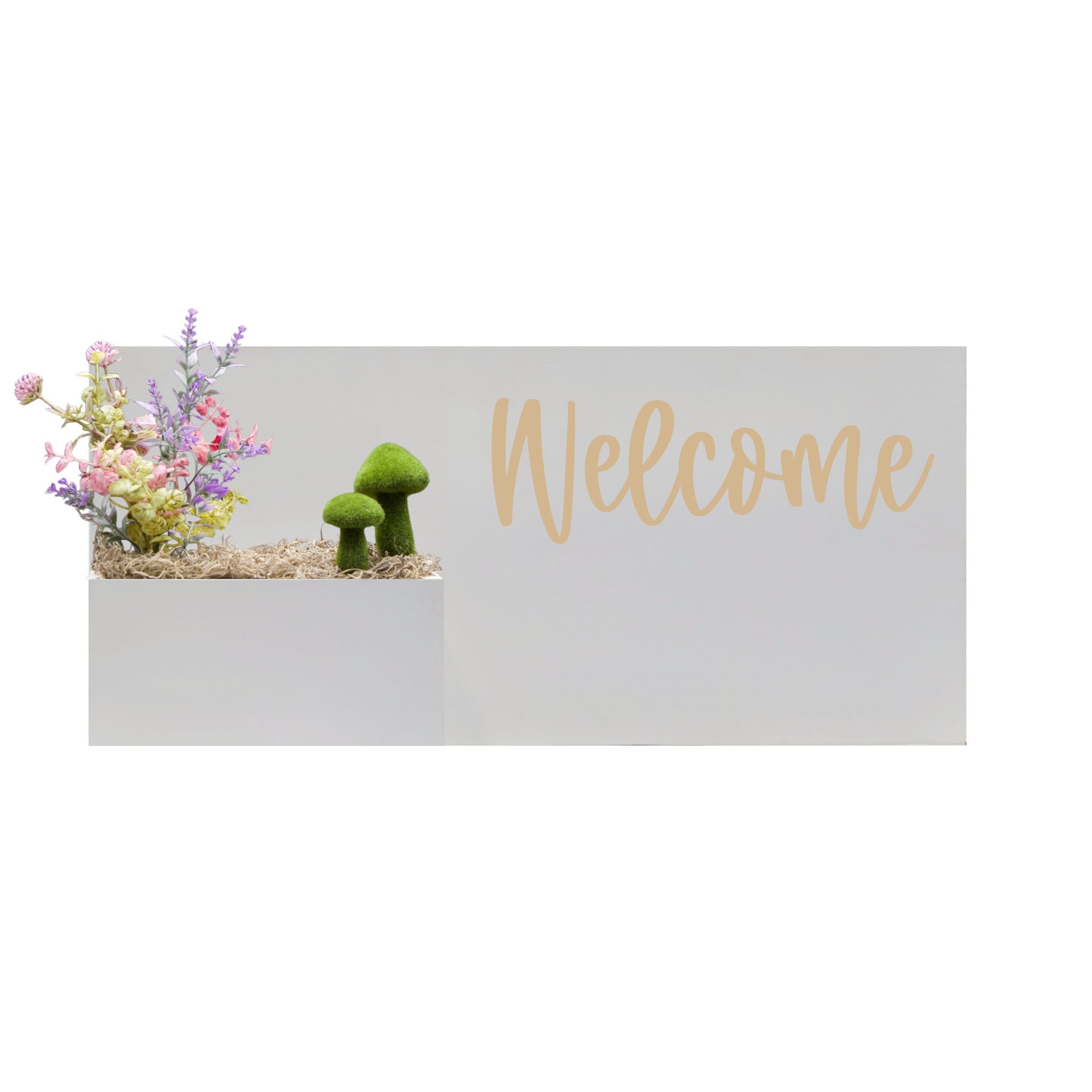 Horizontal Custom House Sign with Refillable Box