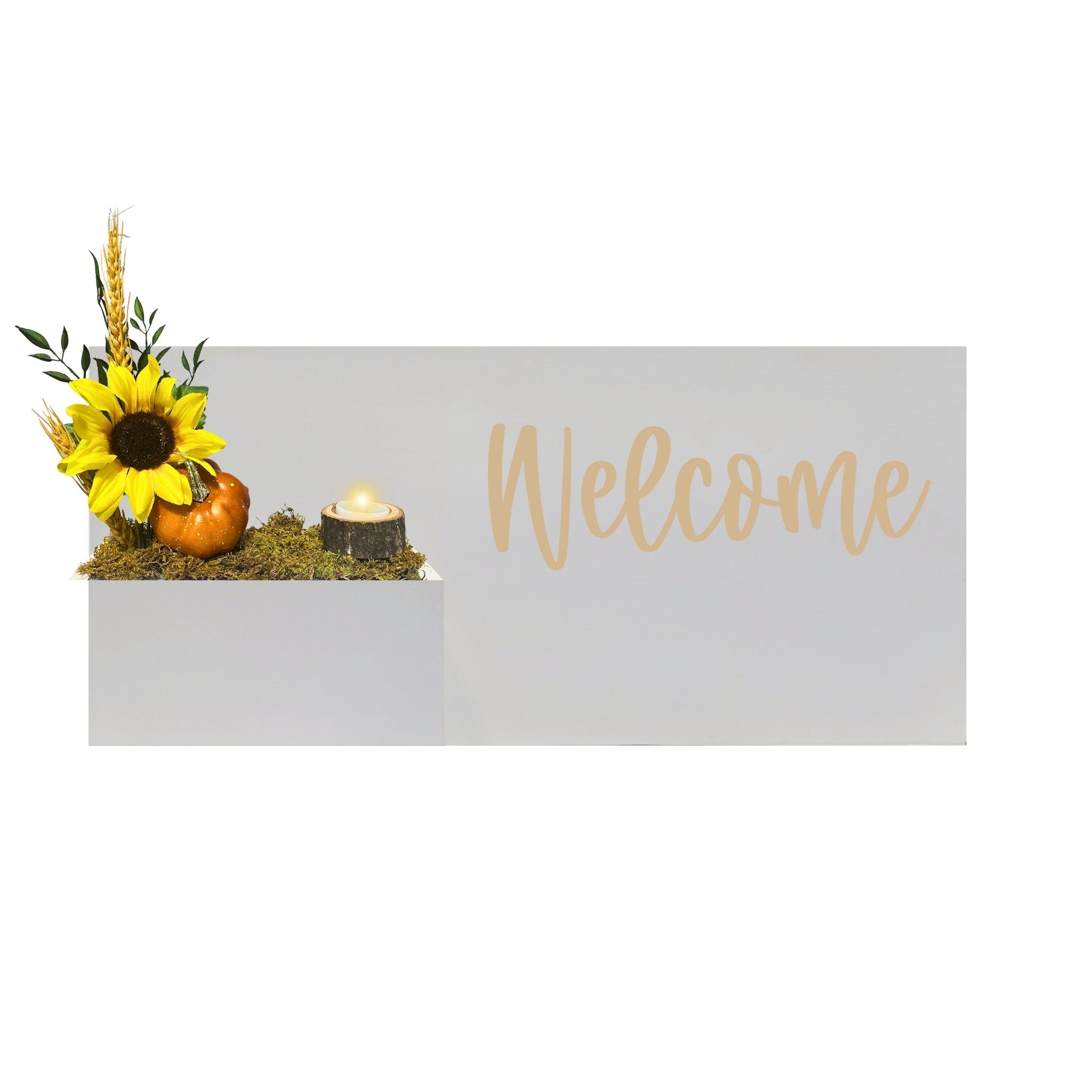 Horizontal Custom House Sign with Refillable Box