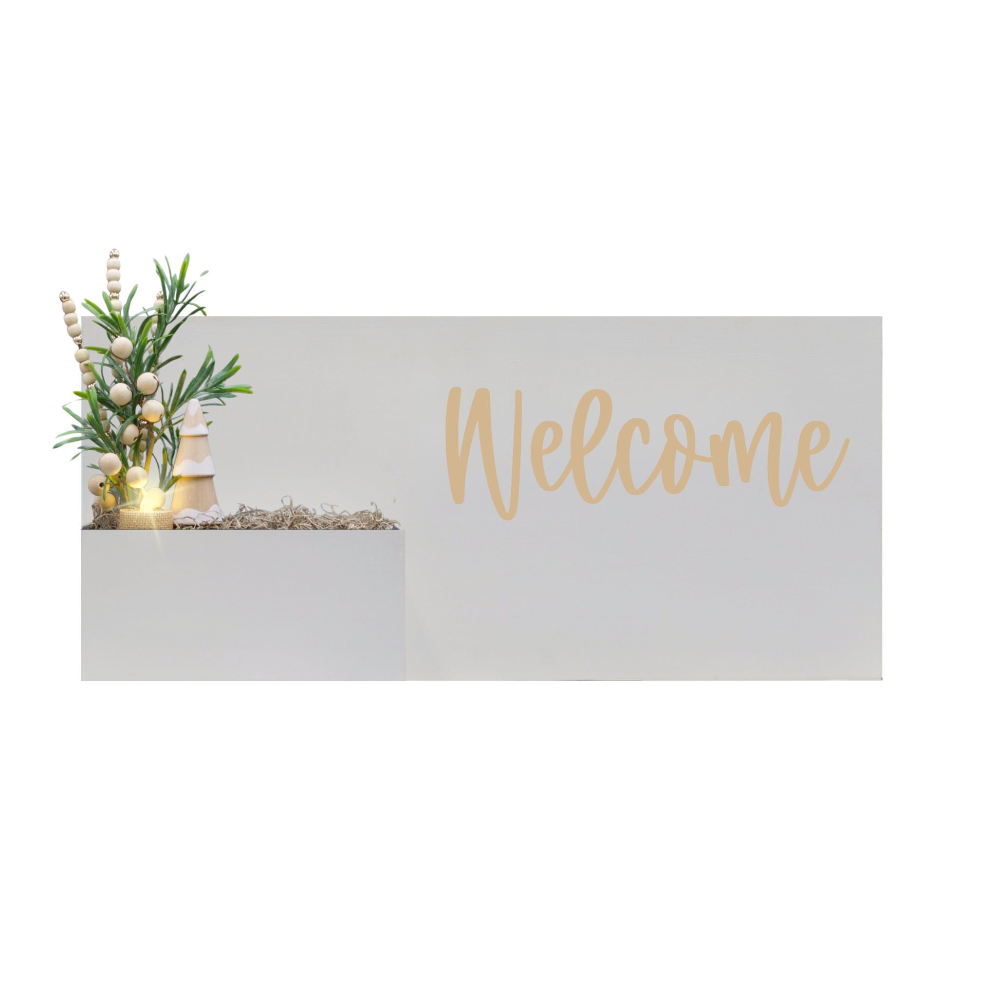 Horizontal Custom House Sign with Refillable Box