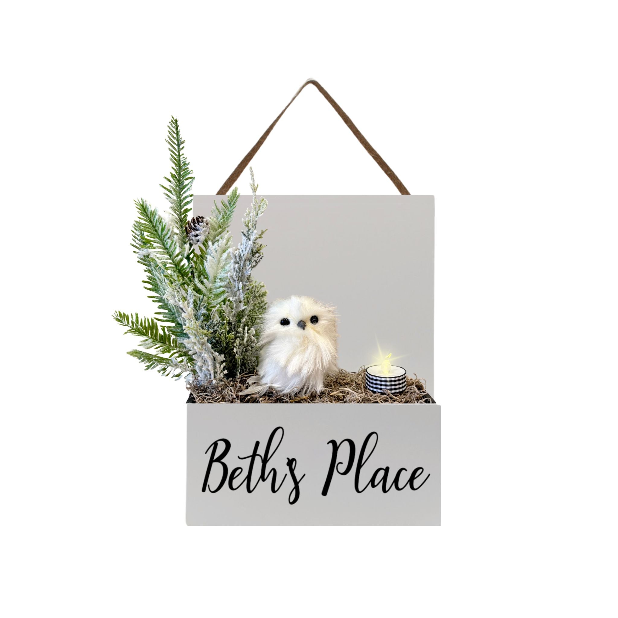 Interior Door Sign with Refillable Box