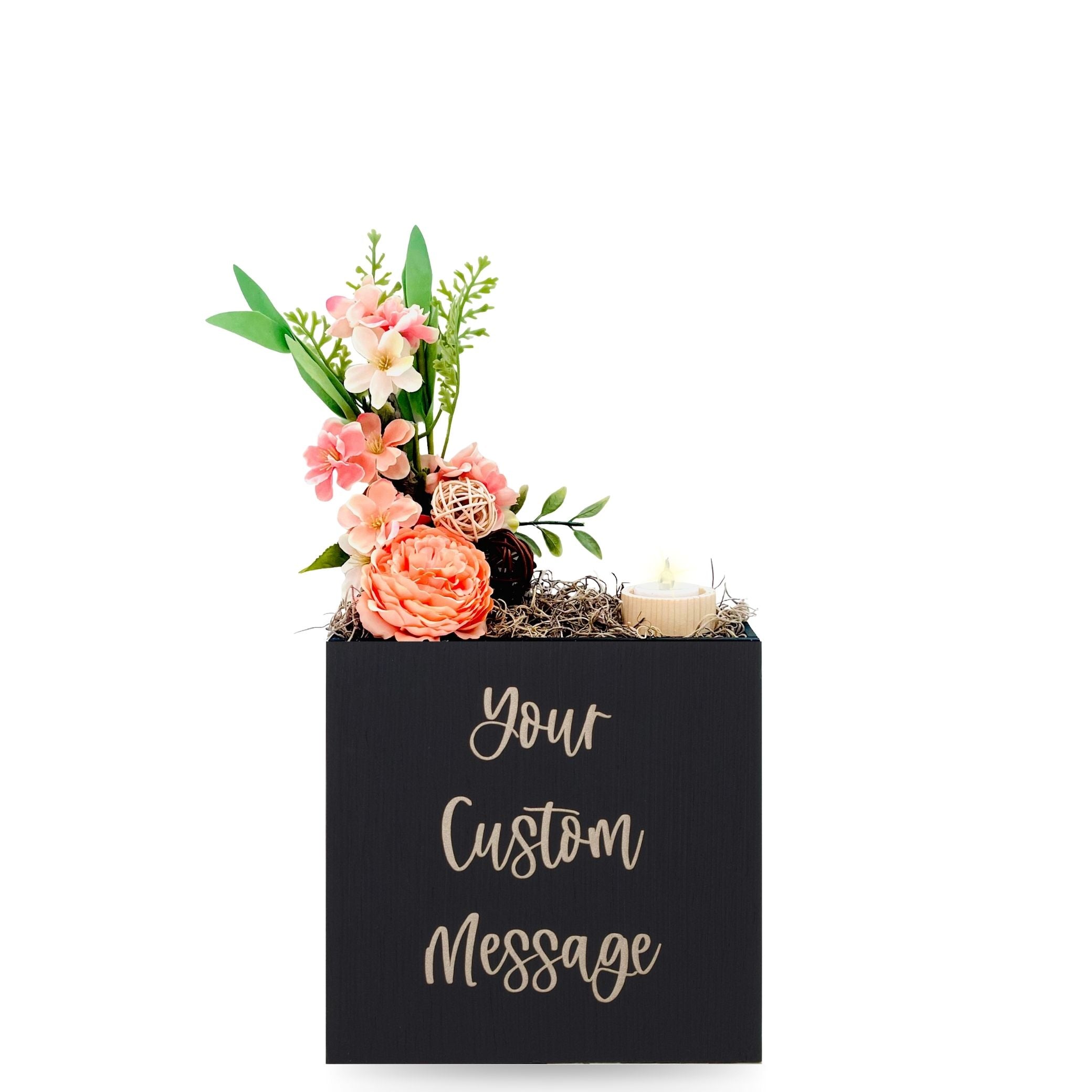 Little Envy Custom Message Box - Charcoal / Thoughtful / White - Entry Envy